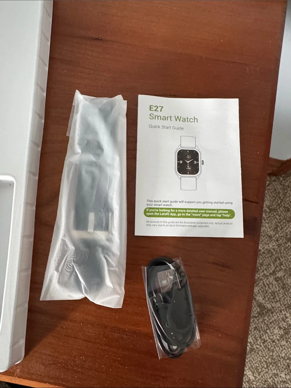 Letsfit E27 Smart Watch - Pink Strap